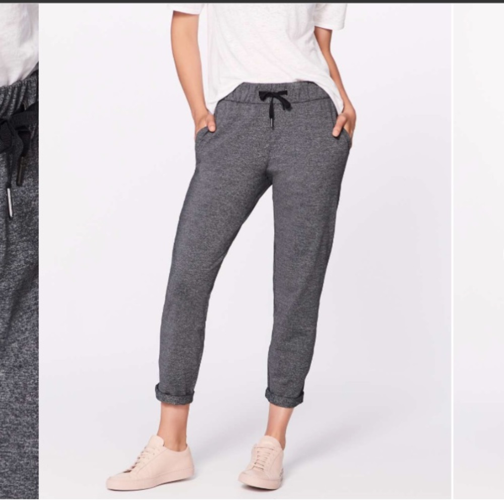 Lululemon On the Fly pant- heathered black